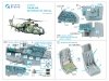 Quinta Studio QD48570 Mi-24A 3D-Printed & coloured Interior on decal paper (Trumpeter) 1/48